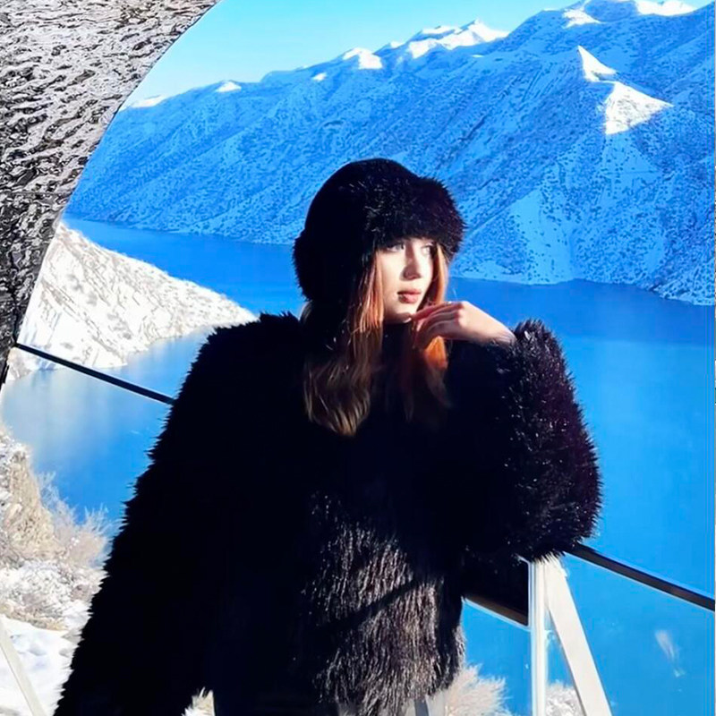 毛绒帽子女2025冬保暖防寒虞书欣同款渔夫蒙古帽东北盆帽护耳帽,淘宝优惠券,粉丝福利购,淘宝优惠卷