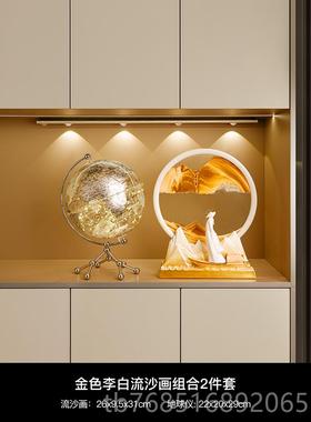 高档贝公桌汉美创意沙画摆件家居客厅轻奢高流档装饰品办室面文创