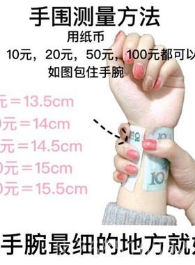 高档十作七手 手原创设计 s925银招财纳福 萌爪爪 纯银弹力绳镯一