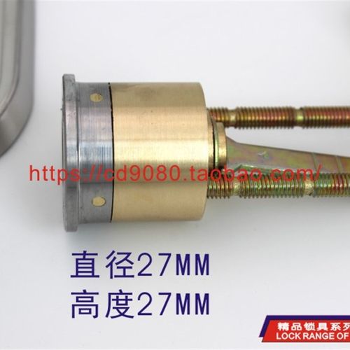 四面叶片外装门锁中芯锁芯防盗铁木门老式外装大门锁通用型超b级 - 图2