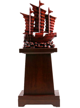 一帆风顺船摆件落地大帆船工艺品公司办公室酒店装饰乔迁开业礼品