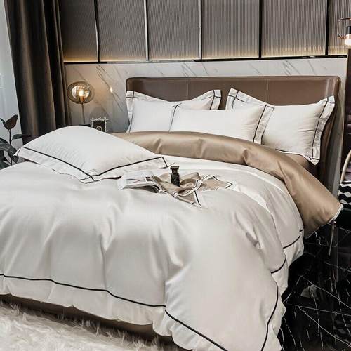 轻奢高级感120支天丝四件套夏季冰丝凉感被罩套丝滑裸睡床上用品4 - 图3