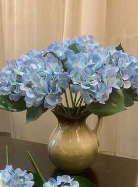 直销家居装饰假花仿真手感绣球花 婚庆仿真花小号3D打印绣球