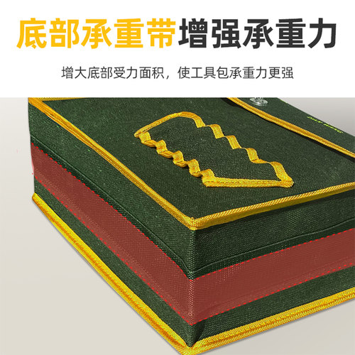 电工工具包结实耐用专用大号多功能单肩帆布加厚腰包便携式工具袋 - 图3