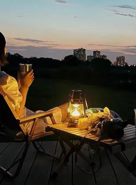 复古马灯户外营地灯野营帐篷复古露营灯挂式照明五号电池超长续航