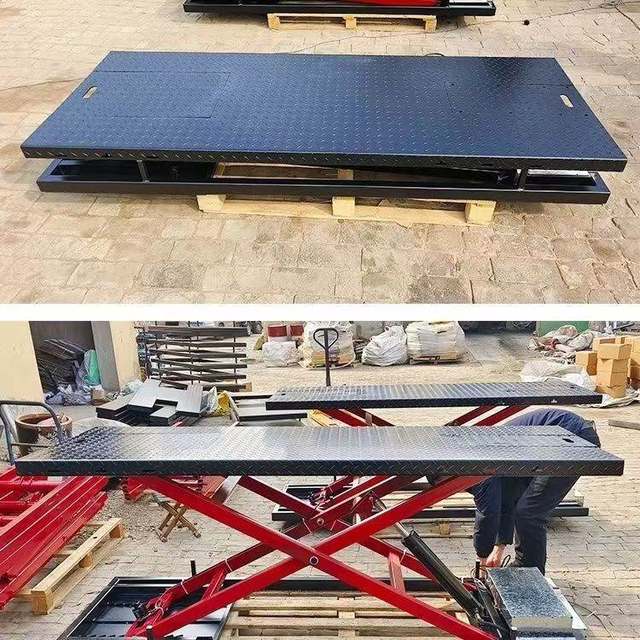 Motorcycle sports car electric repair tool lifting elevator repair table repair frame lifting table workbench pneumatic
