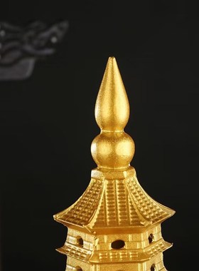 黄铜文昌塔摆件七层九层十三层办公室书房书桌客厅装饰品乔迁礼品