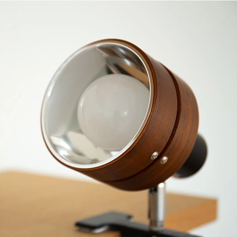 E27书房实木日式台灯夹子灯LED床头卧室书架灯学习灯工作灯灯具,淘宝优惠券,粉丝福利购,淘宝优惠卷