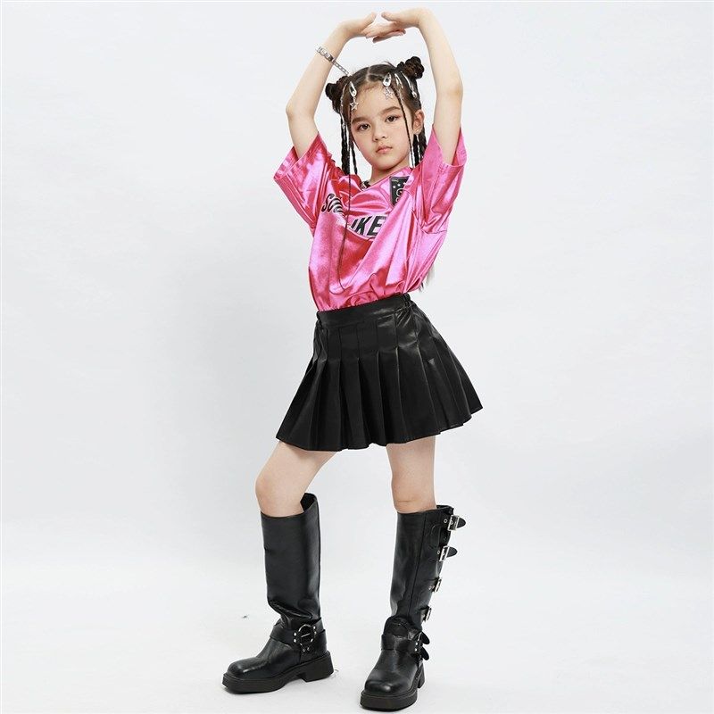 少儿潮炫酷街舞爵士舞走秀架子鼓hiphop长袖T恤男女童演出服套装,淘宝优惠券,粉丝福利购,淘宝优惠卷