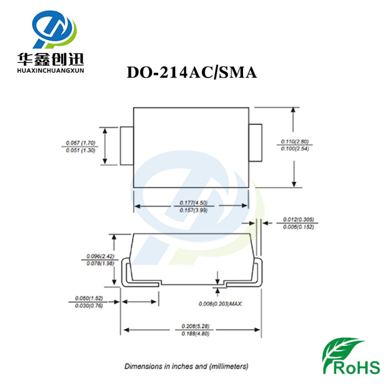 厂家供应RS1D SMA封装 贴片FR103 1A 200V DO-214AC 快恢复二极管 - 图3