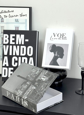 多功能磁吸可打开假书装饰品摆件桌面收纳盒电视柜高颜值摆设模型