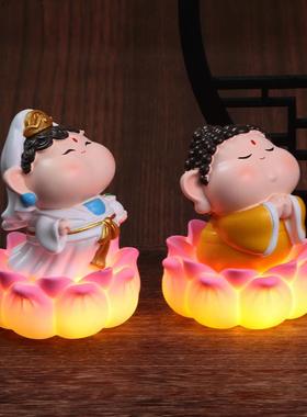祝福神仙小摆件如来佛祖观音办公室客厅玄关装饰创意礼物品送闺蜜