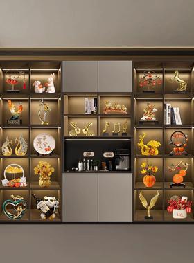 轻奢高档酒柜装饰品摆件玄关客厅桌面电视柜简约现代新房布置摆设