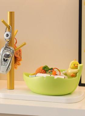 创意可爱小鸭子摆件入户玄关钥匙收纳家居客厅酒柜装饰品生日礼物