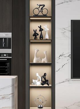 轻奢高档客厅装饰品摆件电视餐柜酒柜子高端大气上档次现代简约