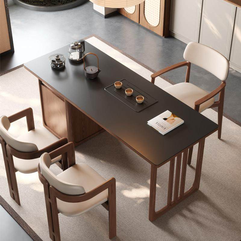 木小咖 古屿茶桌北美胡桃木茶台现代极简实木泡茶桌椅组合,淘宝优惠券,粉丝福利购,淘宝优惠卷