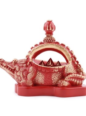 香港正品李居明2025蛇年西北鳄鱼灯三碧位吉祥物摆件李居明吉祥物