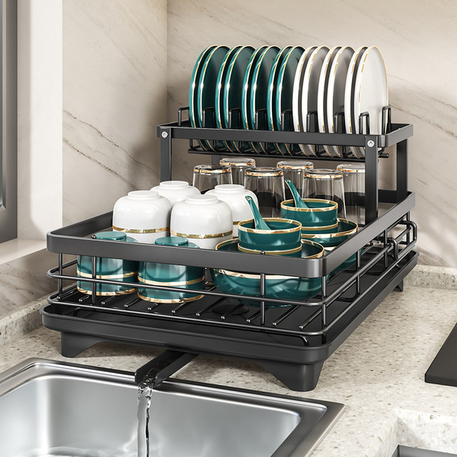 Kitchen tidy up in one step!! Multi-function bowl rack