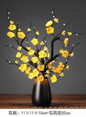 高档陶瓷梅花花瓶饰客鹿摆件家居酒柜装摆品设创意招厅财北欧玄关