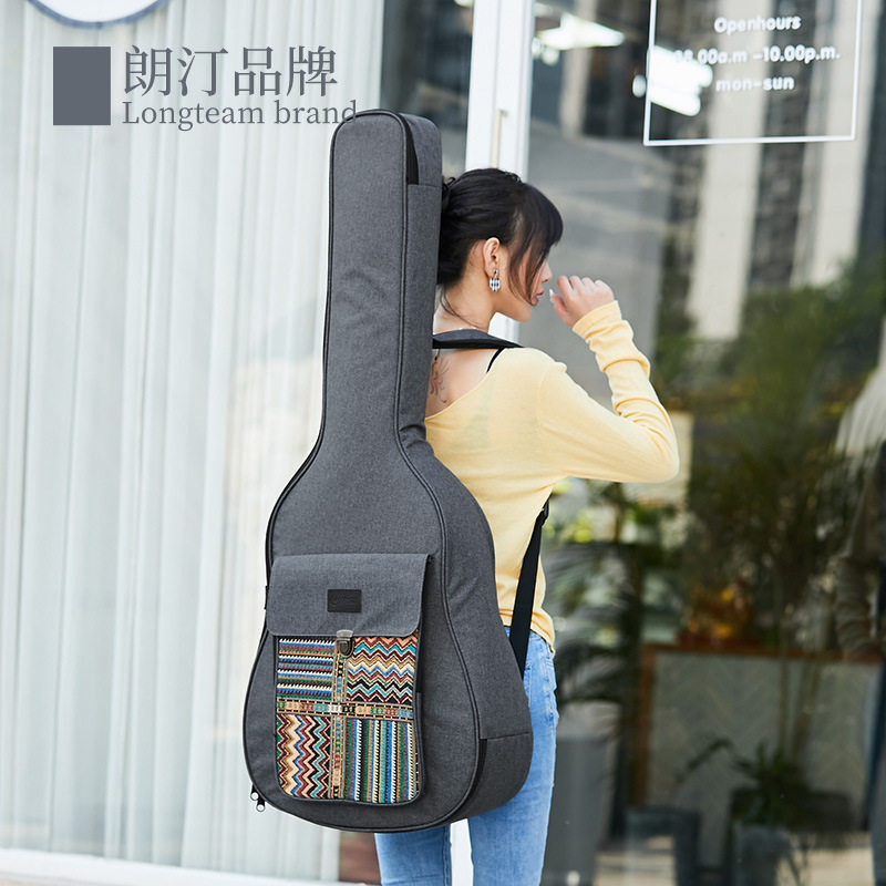 40 41寸加棉吉他包个性波西米亚加厚民谣棉包双肩吉他包厂家现货,淘宝优惠券,粉丝福利购,淘宝优惠卷
