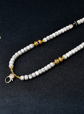 高档星月菩提佛牌链子唐卡蜜蜡挂链藏式文玩吊坠项链配链毛衣链女