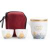 High-end portable travel Kung Fu tea set ceramic high-end quick cup tea outer pot camping with tea brewing