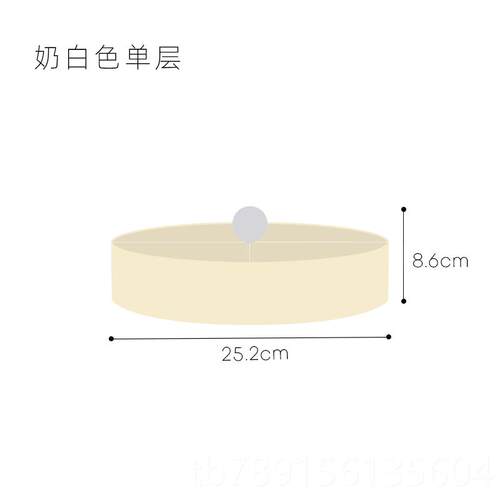 高档EpeiusHome层可旋转分多零食北欧撞色亚克力格盘果盘桌面收纳 - 图1
