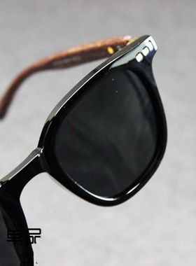 新款日潮vintjage文艺复古偏光太阳眼镜街拍男女木纹腿遮阳墨镜