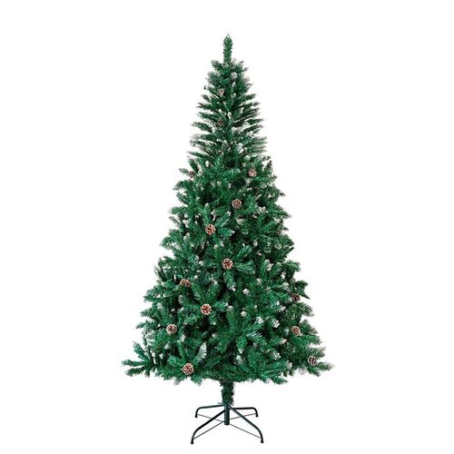 外贸热销大型2.1米pvc喷白圣诞树现货 新款圣诞节装饰品仿真树 - 图3