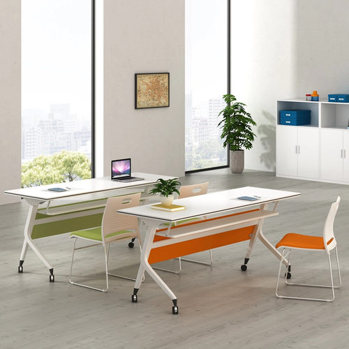 教室课桌椅折叠培训桌椅组合可移动拼接会议桌长条桌培训桌办公桌 - 图2