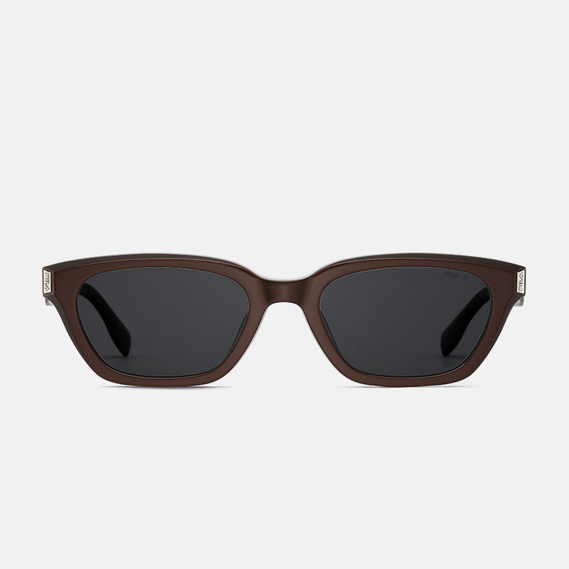 FILA斐乐猫眼小方框女款偏光近视太阳眼镜男开车遮阳墨镜SFI933F