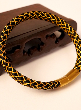 泰山五行龙鳞手绳左右逢源旺人缘高级感男女同款手工编织手绳