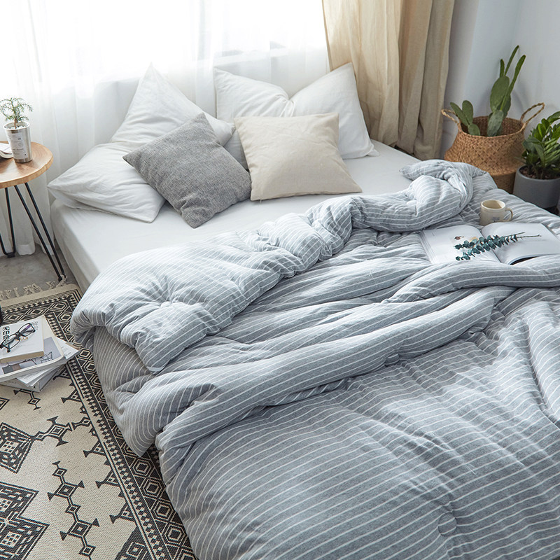 出口冬季天竺棉全棉被子针织棉B春秋被加厚双人被芯轻柔保暖冬被,淘宝优惠券,粉丝福利购,淘宝优惠卷