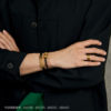 Chow Sang Sang Huayu Ancient Gold Pure Gold Cool Black Series Dragon Scale Cool Black Ring Men's Jewelry 94372R Pricing