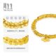 Zhou Shengsheng Huayu Ancient Method Gold Foot Gold Five Emperors Copper Coin Trash Gold Ping'an Fu Lock Bracelet 95943B Price