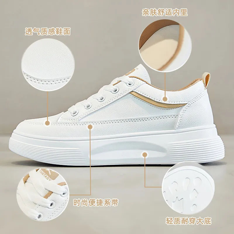 小白鞋女春季新款透气板鞋韩版松糕鞋休闲板鞋,淘宝优惠券,粉丝福利购,淘宝优惠卷