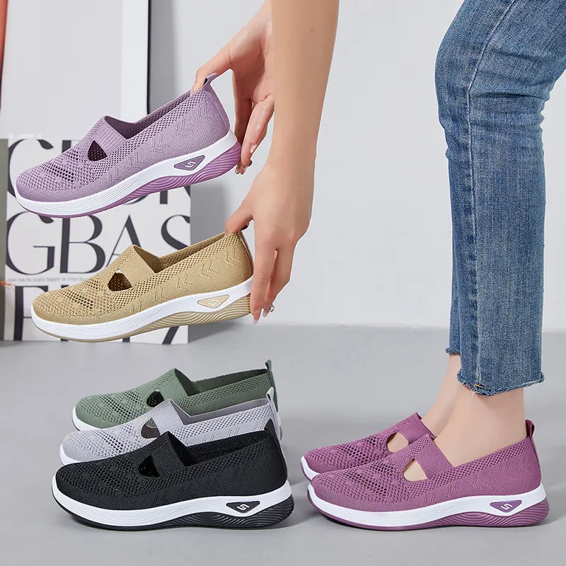 鞋子女夏季新款浅口单鞋女士休闲妈妈鞋一脚蹬懒人女鞋子,淘宝优惠券,粉丝福利购,淘宝优惠卷