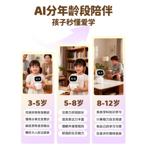 星宝AI人工智能儿童豆包聊天故事学习机对话益智陪伴机器人玩具 - 图2