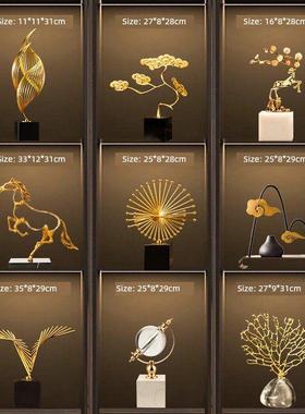 轻奢商务高档摆件酒柜办公室高级感大气电视柜客厅玄关高端装饰品