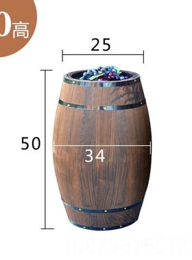 高档婚系庆婚礼道具木质装酒桶木桶舞台迎宾饰摆件橱窗实木婚森庆