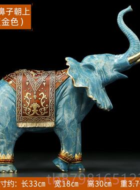 高档《象吉门》铜大象摆件 家饰居临客厅玄关吸水招财装乔迁开业