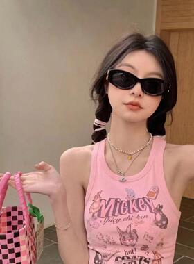 2024新款缪家墨镜女时尚板材太阳眼镜猫眼金属扁长形11