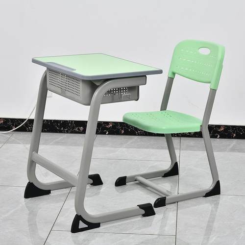 单人学习写字桌托管辅导培训班学校中小学生可升降课桌椅厂家 - 图2
