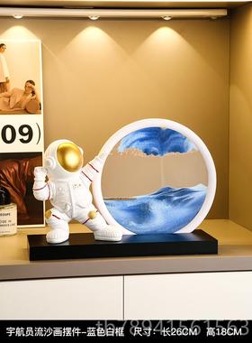 高档宇航酒员太空人桌摆件家居客厅玄关柜视柜装电饰品创意面乔迁