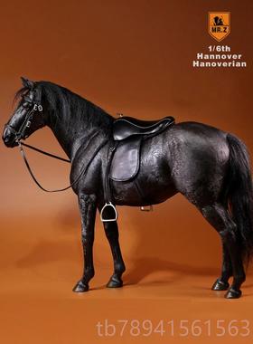 高档直MrZ品牌销德威国汉诺温血马模骑型摆件1/6兵人坐战马潮玩手