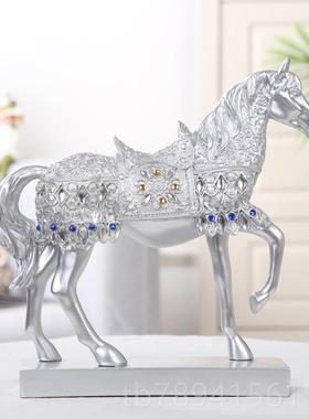 高档欧式轻奢高档招马树电脂工艺客厅视柜财酒柜装饰品摆品件商务