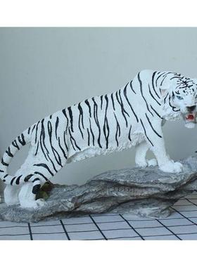 12生肖老虎摆件树脂工艺品家居办公室桌面装饰品现代客厅吉祥物