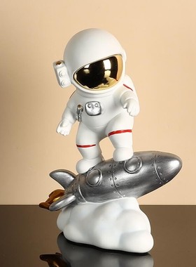 创意宇航员儿童房小摆设客厅玄关钥匙托盘摆件家居饰品太空人果盘