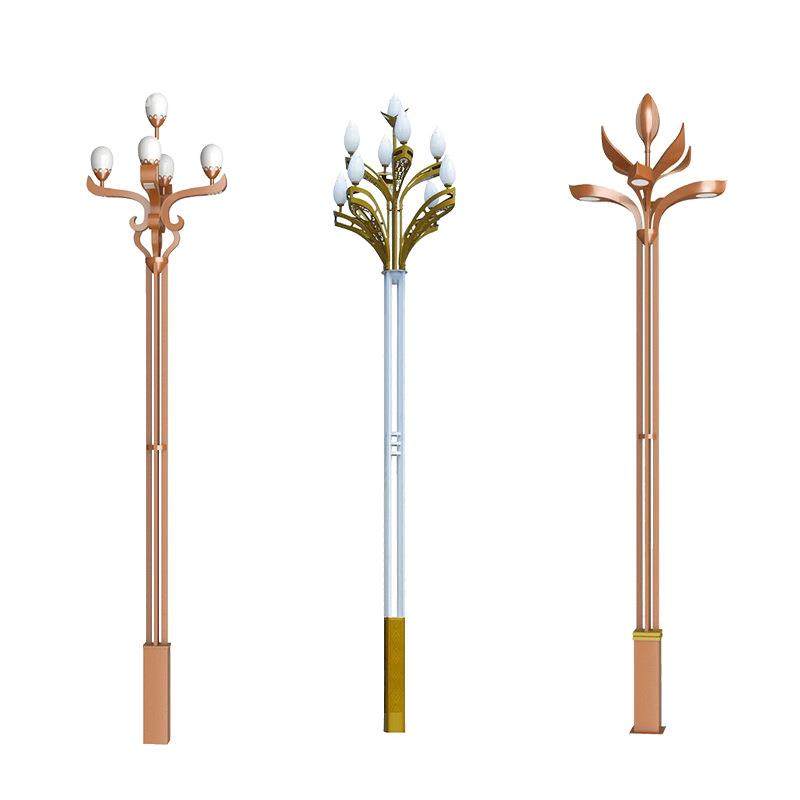 广场玉兰灯户外景观灯市政路灯高杆灯8叉9火中华灯庭院综合灯杆,淘宝优惠券,粉丝福利购,淘宝优惠卷