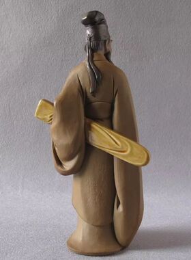 石湾陶瓷苏东坡携琴访友特制品门店琴行装饰摆件送人礼品刘泽棉